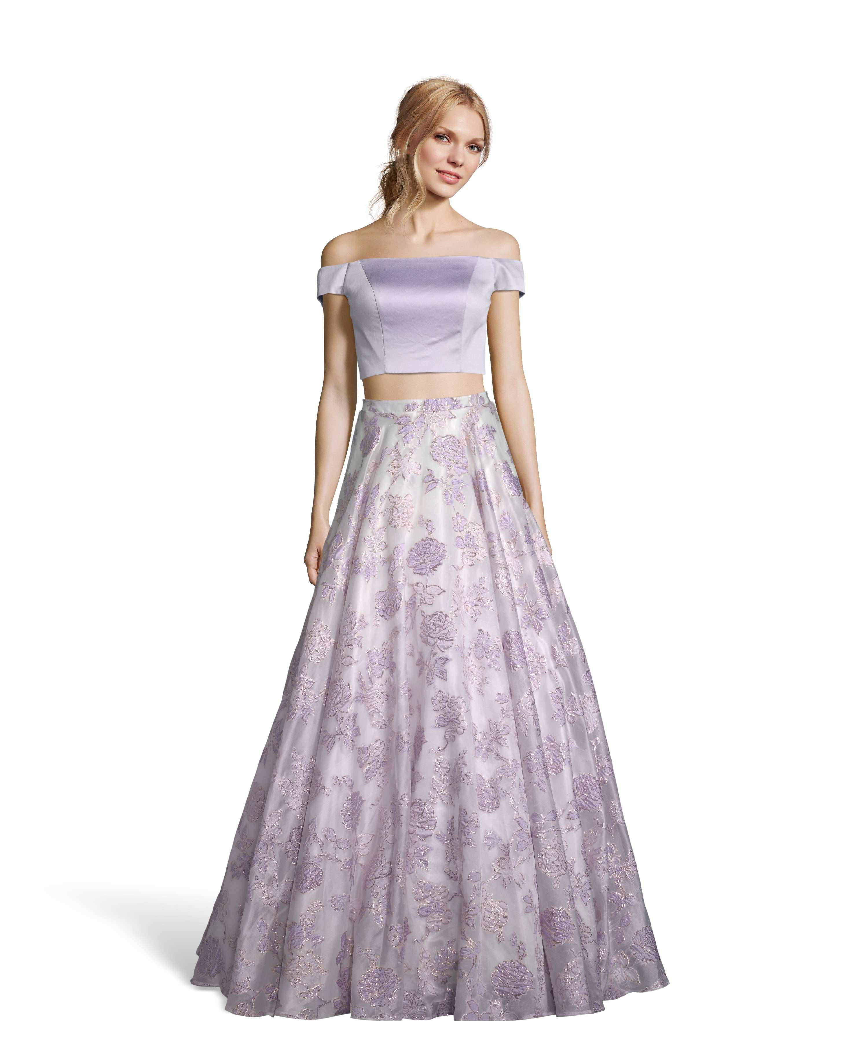 Ice Lilac and Diamond White Gown